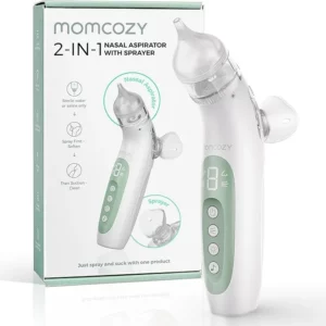 ASPIRATEUR NASAL BEBE 2-EN -1 MOMCOZY AVEC SPRAY