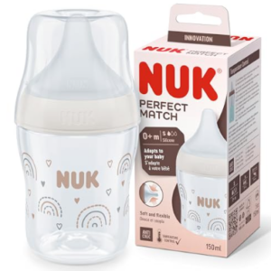 NUK BIB PERFECT MATCH EN VERRE 0 M + 120 ML S