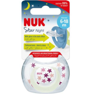 NUK SUCETTE STAR NIGHT 6-18