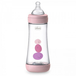CHICCO BIBERON EN PLASTIQUE PERFECT 300ML GIRL
