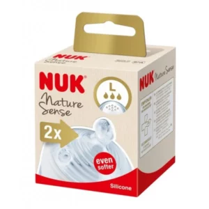 NUK 2 TETINES NATURE SENS L