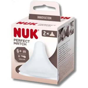 NUK TETINE PERFECT MATCH 6M+ B/2