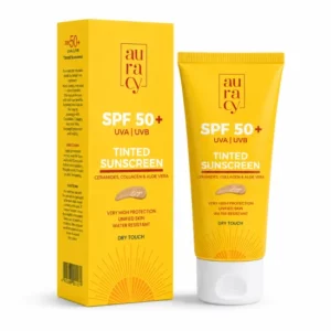 AURACY ECRAN BEIGE TEINTE SPF50+ 50G